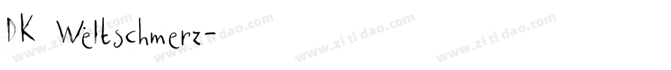 DK Weltschmerz字体转换
